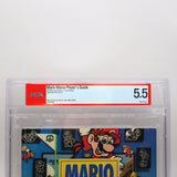 MARIO MANIA NINTENDO PLAYER'S GUIDE / SUPER MARIO WORLD STRATEGY GUIDE - PSA GRADED 5.5