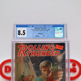 ROLLING THUNDER - CGC GRADED 8.5 A! NEW & Factory Sealed with Authentic V-Overlap Seam! (NES Nintendo)