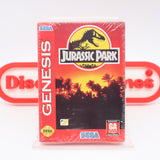 JURASSIC PARK (THE ORIGINAL!) NEW & Factory Sealed with Authentic V-Overlap Seam! (Sega Genesis)