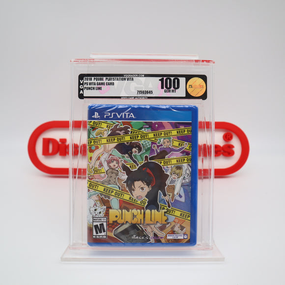 PUNCH LINE - PERFECT GRADED VGA 100 GEM MINT GOLD! NEW & Factory Sealed! (PlayStation PS VITA)