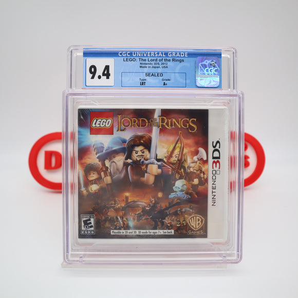 LEGO: LORD OF THE RINGS - CGC GRADED 9.4 A+! NEW & Factory Sealed! (Nintendo 3DS)