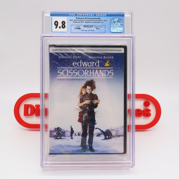 EDWARD SCISSORHANDS - CGC GRADED 9.8 A++! NEW & Factory Sealed! (DVD)
