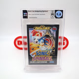 SONIC THE HEDGEHOG SPINBALL - WATA GRADED 9.8 A! NEW & Factory Sealed! (Sega Genesis/Mega Drive)