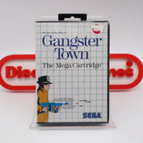 GANGSTER TOWN: THE MEGA CARTRIDGE - NEW & Factory Sealed with Authentic Tube Seam! (SMS / Sega Master System)