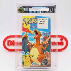 POKEMON: CHARIZARD!! + MINI-COMIC! IGS GRADED 8.5 BOX & 7.0 SEAL! NEW & Factory Sealed with Authentic H-Overlap Seam! (VHS)