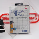 GANGSTER TOWN: THE MEGA CARTRIDGE - NEW & Factory Sealed with Authentic Tube Seam! (SMS / Sega Master System)