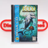 ECCO THE DOLPHIN 2 II: THE TIDES OF TIME - NEW & Factory Sealed with Authentic 3-Sided Seam! (Sega CD)