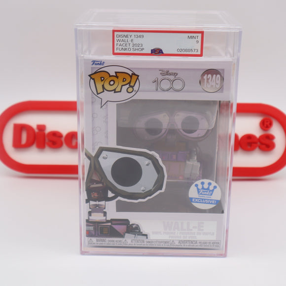 DISNEY'S WALL-E #1349 - PSA GRADED 9 MINT! NEW Authentic & Factory Sealed! (Funko POP!)