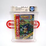 SONIC THE HEDGEHOG 3 III - WATA GRADED 9.0 A+! NEW & Factory Sealed with Authentic V-Overlap Seam! (Sega Genesis)