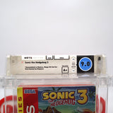 SONIC THE HEDGEHOG 3 III - WATA GRADED 9.0 A+! NEW & Factory Sealed with Authentic V-Overlap Seam! (Sega Genesis)