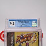 BOMBER MAN / BOMBERMAN: PARTY EDITION - CGC GRADED 9.4 A+! NEW & Factory Sealed! (PS1 PlayStation 1) - MISPRINT VERSION