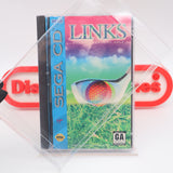 LINKS: THE CHALLENGE OF GOLF - NEW & Factory Sealed with Authentic LRB Seam! (Sega CD) WATA POP 0!