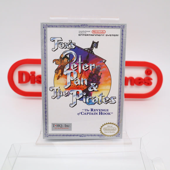 FOX'S PETER PAN & THE PIRATES: THE REVENGE OF CAPTAIN HOOK - NEW & Factory Sealed with Authentic H-Seam! (NES Nintendo)