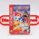 SONIC THE HEDGEHOG: SPINBALL - NEW & Factory Sealed with Authentic 3-Sided Seam! (Sega Genesis)