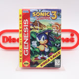 SONIC THE HEDGEHOG 3 III: MEGA HIT SERIES - NEW & Factory Sealed with Authentic 3-Sided Seam! (Sega Genesis)