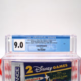 2-IN-1 DISNEY GAMES: LILO & STICH 3 + PETER PAN RETURN TO NEVER LAND - CGC GRADED 9.0 NO SEAL! NEW & Unopened! (Game Boy Advance GBA)