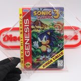 SONIC THE HEDGEHOG 3 III: MEGA HIT SERIES - NEW & Factory Sealed with Authentic 3-Sided Seam! (Sega Genesis)