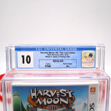 HARVEST MOON 3D 3-D: THE LOST VALLEY - PERFECT/HIGHEST GRADED CGC 10 A++! NEW & Factory Sealed! (Nintendo 3DS)