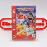 SONIC THE HEDGEHOG: SPINBALL - NEW & Factory Sealed with Authentic 3-Sided Seam! (Sega Genesis)