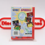 SONIC THE HEDGEHOG: SPINBALL - NEW & Factory Sealed with Authentic 3-Sided Seam! (Sega Genesis)