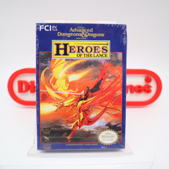 ADVANCED DUNGEONS & DRAGONS: HEROES OF THE LANCE - NEW & Factory Sealed with Authentic H-Seam! (NES Nintendo)