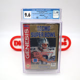 TECMO SUPER BOWL - CGC GRADED 9.6 A++! NEW & Factory Sealed with Authentic Tube Seal! (Sega Genesis)
