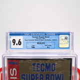 TECMO SUPER BOWL - CGC GRADED 9.6 A++! NEW & Factory Sealed with Authentic Tube Seal! (Sega Genesis)
