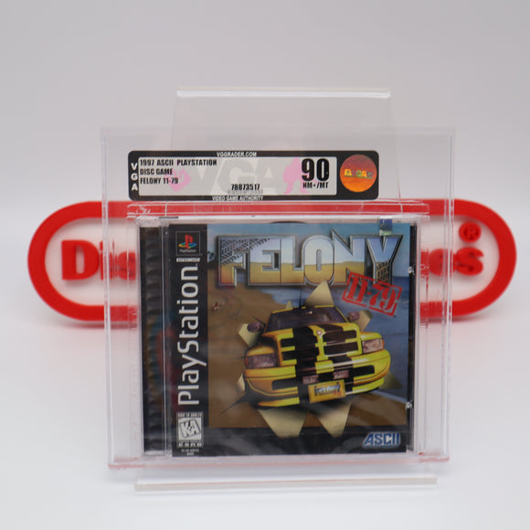 FELONY 11-79 - VGA GRADED 90 MINT GOLD! NEW & Factory Sealed! (PS1 PlayStation 1)