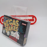 VEGAS STAKES - NEW & Factory Sealed with Authentic V-Seam! (SNES Super Nintendo)