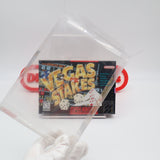 VEGAS STAKES - NEW & Factory Sealed with Authentic V-Seam! (SNES Super Nintendo)