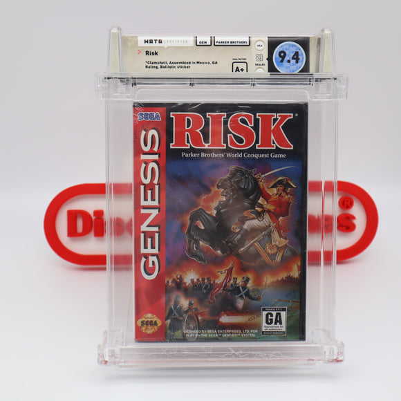 Risk Sega RISK: WORLD CONQUEST - EARLY PRODUCTION CLAMSHELL! WATA GRADED 9.4 A+ ...