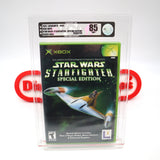 STAR WARS: STARFIGHTER SPECIAL EDITION - VGA GRADED 85 NM+ SILVER! NEW & Factory Sealed! (XBOX)