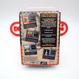 WHERE IN TIME IS CARMEN SANDIEGO? BIG BOX! - NEW & Factory Sealed with Authentic 3-Sided Seam! (Sega Genesis)