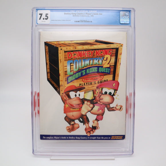 NINTENDO 64 N64 DONKEY KONG COUNTRY 2: DIDDY'S KONG QUEST PLAYER'S GUIDE - CGC GRADED 7.5