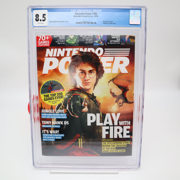 NINTENDO POWER ISSUE #196 - HARRY POTTER COVER - CGC GRADED 8.5