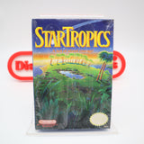 STAR TROPICS: A TEST OF ISLAND COURAGE - NEW & Factory Sealed with Authentic H-Seam! WATER DAMAGE (NES Nintendo)