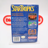 STAR TROPICS: A TEST OF ISLAND COURAGE - NEW & Factory Sealed with Authentic H-Seam! WATER DAMAGE (NES Nintendo)