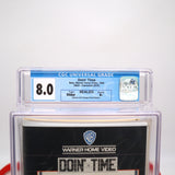 DOING TIME / DOIN' TIME with CLAMSHELL CASE! CGC GRADED 8.0 A+! NEW & Factory Sealed with Authentic V-Overlap Seam! (VHS)