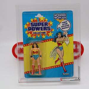 WONDER WOMAN - AFA GRADED 75 - 1986 KENNER SUPER POWERS COLLECTION SERIES 1 - 33 BACK - NEW Authentic & Factory Sealed! MOC Vintage Figure