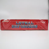 LETHAL ENFORCERS BIG BOX W/ JUSTIFIER BUNDLE! NEW & Factory Sealed with Authentic 3-Sided Seam! (Sega Genesis)