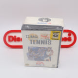 IMG INTERNATIONAL TOUR TENNIS with 4-WAY PLAY COMBO PACK! NEW & Factory Sealed with Authentic V-Overlap Seam! (Sega Genesis) POP 0