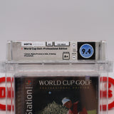 WORLD CUP GOLF: PROFESSIONAL EDITION - WATA GRADED 9.4 A+! NEW & Factory Sealed! (PS1 PlayStation 1)