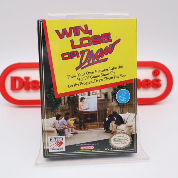 WIN, LOSE OR DRAW - NEW & Factory Sealed with Authentic H-Seam! (NES Nintendo)
