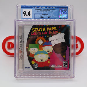 SOUTH PARK: CHEF'S LUV SHACK - CGC GRADED 9.4 A+! NEW & Factory Sealed! (Sega Dreamcast)