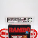 RAMBO FORCE OF FREEDOM: DISASTER IN DELGADO - VGA GRADED 80 NM SILVER! NEW & Factory Sealed with Authentic 3-Sided Seam! (VHS)