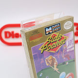 SIDE POCKET POOL - NEW & Factory Sealed with Authentic H-Seam! (NES Nintendo)