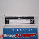BRUCE ALMIGHTY - IGS GRADED 8.0 BOX & 7.5 SEAL! NEW & Factory Sealed with Authentic V-Overlap Seam! (VHS)