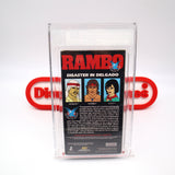 RAMBO FORCE OF FREEDOM: DISASTER IN DELGADO - VGA GRADED 80 NM SILVER! NEW & Factory Sealed with Authentic 3-Sided Seam! (VHS)
