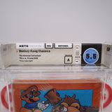 DONKEY KONG CLASSICS - ATWOOD COLLECTION - ROUND SOQ - WATA GRADED 5.5 A! NEW & Factory Sealed with Authentic H-Seam! (NES Nintendo)