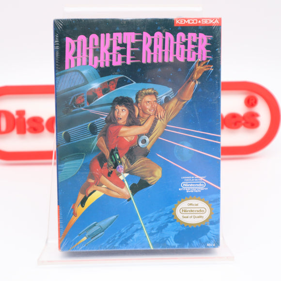 ROCKET RANGER - NEW & Factory Sealed with Authentic H-Seam! (NES Nintendo)